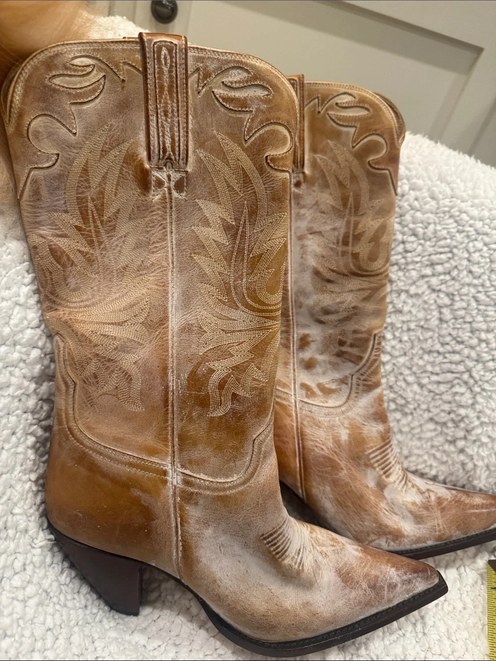 Charlie I Horse by dba Lucchese weathered Western Cowboy Distressed Boots